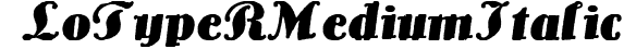 Lo-Type (R) Medium Italic preview