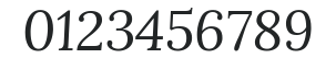 Lora Italic numbers preview