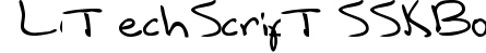 LotechScriptSSK Bold preview