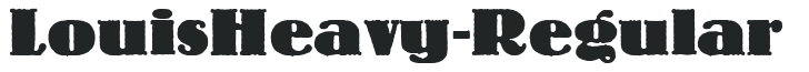 LouisHeavy-Regular letters preview
