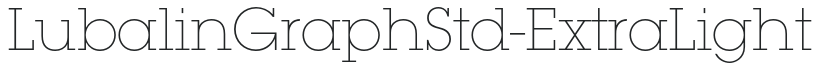 LubalinGraphStd-ExtraLight letters preview