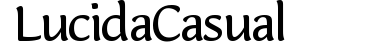 Lucida Casual preview