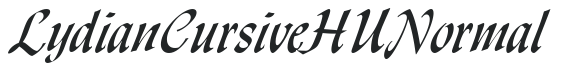 Lydian Cursive HU Normal preview