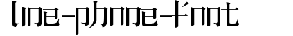 line-phone-font  preview