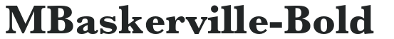 MBaskerville-Bold preview