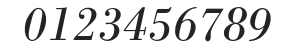 MBodoni-Italic numbers preview