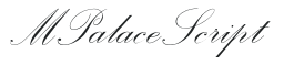 MPalaceScript letters preview