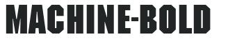 Machine-Bold letters preview