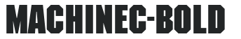MachineC-Bold letters preview