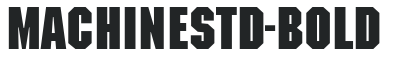 MachineStd-Bold preview