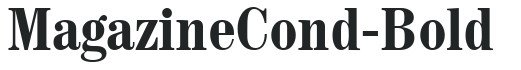 MagazineCond-Bold preview