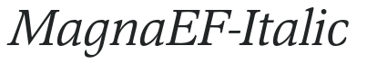 MagnaEF-Italic preview