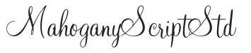 MahoganyScriptStd preview