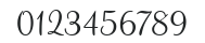 Mahogany Script numbers preview