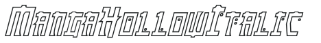 Manga Hollow Italic preview