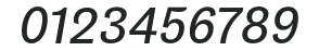 Maple-RegularItalic numbers preview
