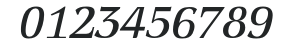 MarconiEF-BookItalic numbers preview