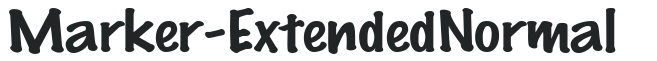 Marker-Extended Normal letters preview