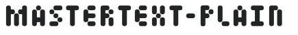 Mastertext-Plain letters preview