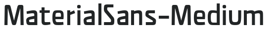 MaterialSans-Medium letters preview