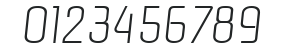 MaxBecker-ExtraLight Italic numbers preview