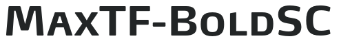 MaxTF-BoldSC letters preview