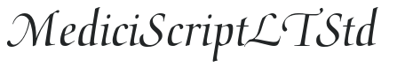 MediciScriptLTStd letters preview