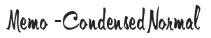 Memo-Condensed Normal letters preview