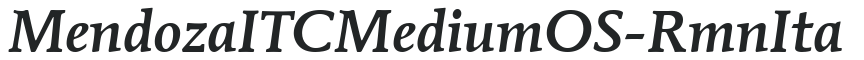 MendozaITCMediumOS-RmnIta preview