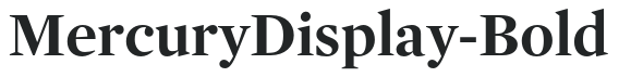 MercuryDisplay-Bold preview