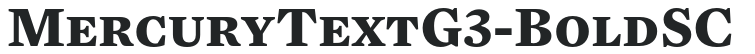 MercuryTextG3-BoldSC letters preview