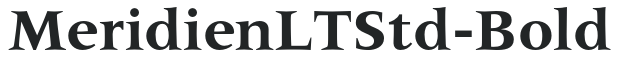 MeridienLTStd-Bold preview