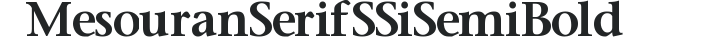 Mesouran Serif SSi Semi Bold preview