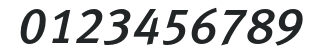 MetaMediumCyrLF-ItalicCaps numbers preview