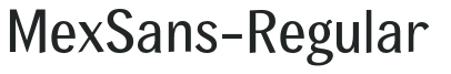 MexSans-Regular letters preview