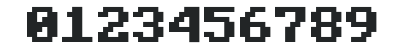 Minecraft Bold numbers preview