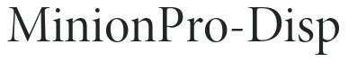 MinionPro-Disp preview