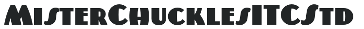 MisterChucklesITCStd letters preview