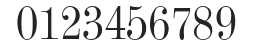 ModernMTStd-Condensed numbers preview