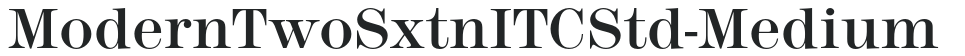 ModernTwoSxtnITCStd-Medium letters preview
