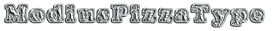 Modius 'PizzaType' letters preview