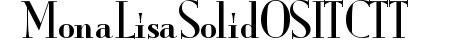 Mona Lisa Solid OS ITC TT preview
