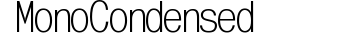 MonoCondensed preview