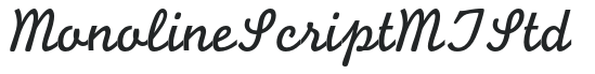 MonolineScriptMTStd letters preview