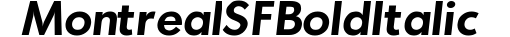 Montreal SF Bold Italic preview