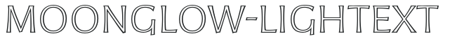Moonglow-LightExt letters preview