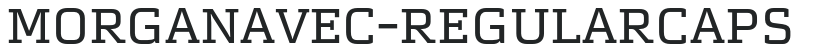 MorganAvec-RegularCaps letters preview