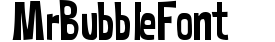 MrBubbleFont preview