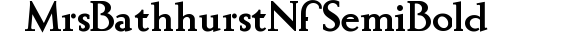 Mrs Bathhurst Nf Semi Bold preview