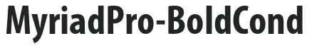 MyriadPro-BoldCond preview